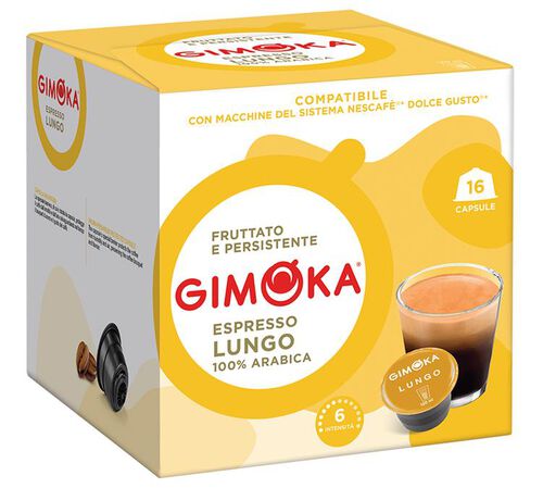 16 Nescaf&eacute;* Dolce Gusto* Compatible Pods Lungo &ndash; GIMOKA