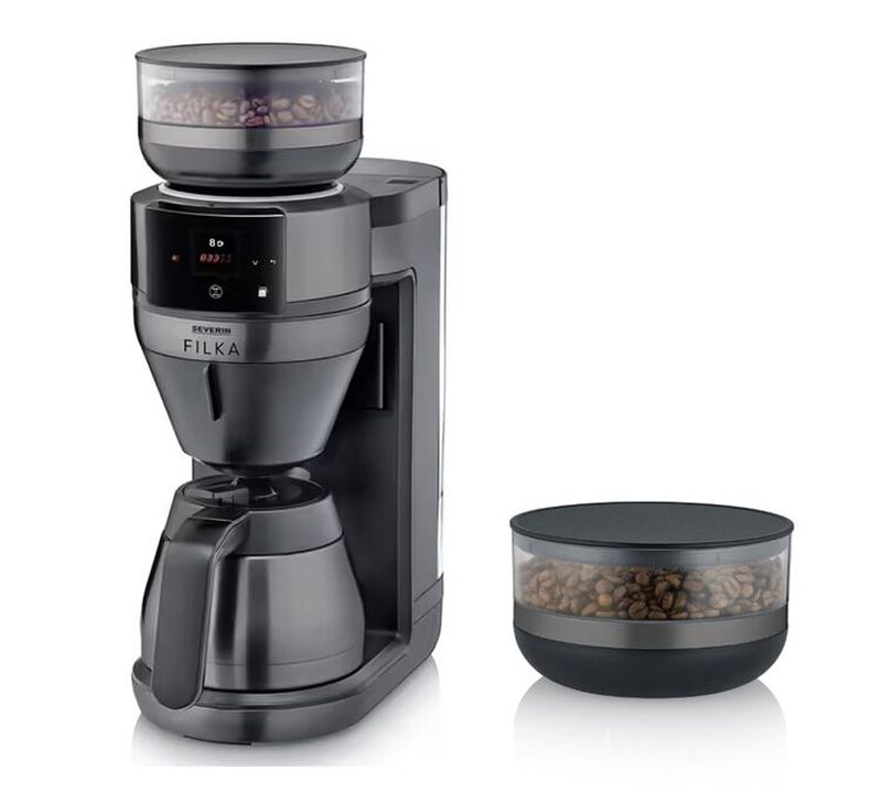 Cafeti&egrave;re filtre Filka 2.0 KA4855 verseuse isotherme + bac &agrave; grain additionnel - SEVERIN image number 0