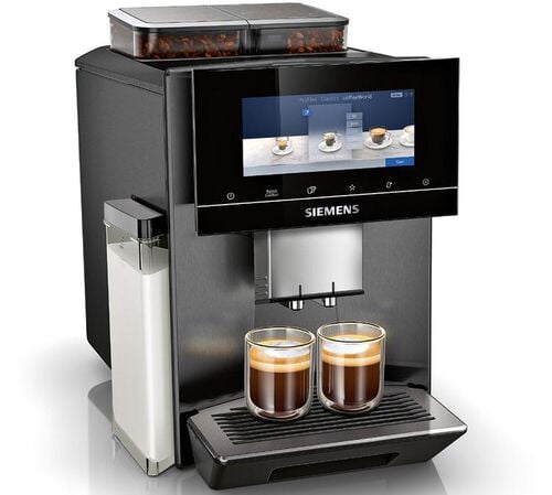 Machine TQ907R05 EQ900 dark inox avec double bac &agrave; grain - SIEMENS - Tr&egrave;s bon &eacute;tat