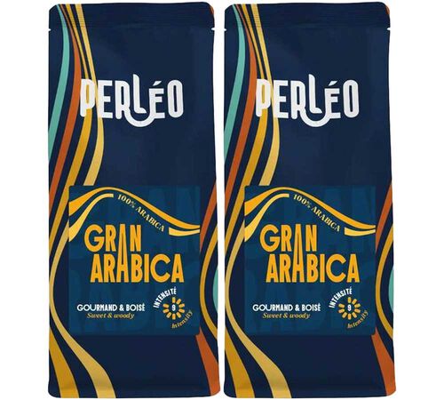 2 x 230 g - Caf&eacute; en grain - Gran Arabica - PERL&Eacute;O