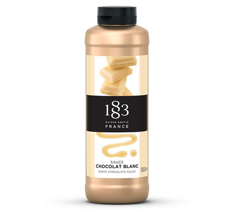 Sauce chocolat blanc 500 ml - 1883 ROUTIN image number 0