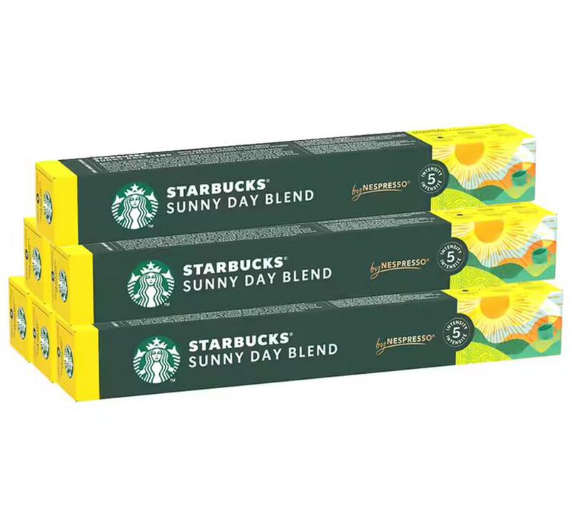 60 Nespresso* Original Compatible Capsules Sunny Day Blend &ndash; STARBUCKS image number 0