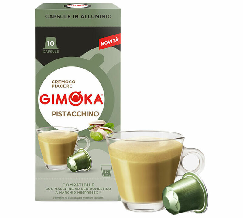 10 Nespresso* Original Compatible Capsules Pistachio - GIMOKA image number 1