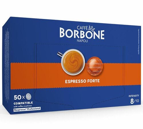 Caff&egrave; Borbone - 50 Nespresso*Pro-kompatible Kapseln &bdquo;Espresso Forte&ldquo;