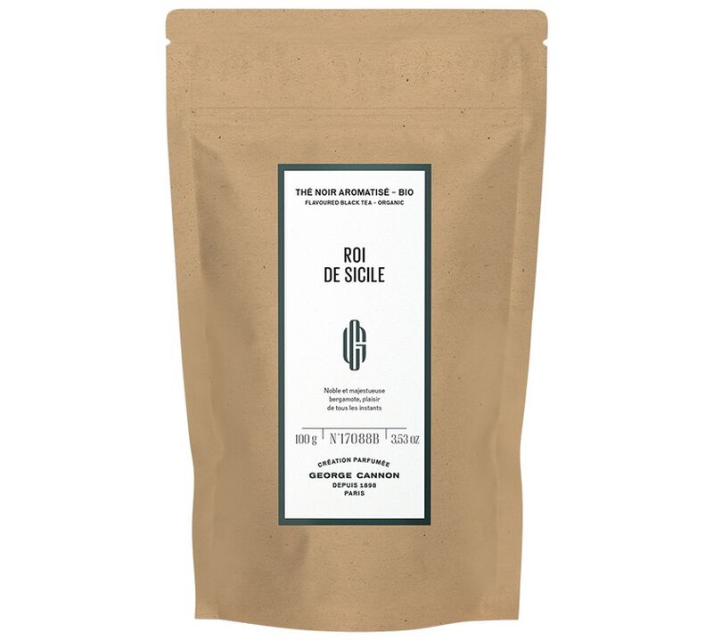 George Cannon 'Roi de Sicile' Organic Earl Grey tea - 100g loose leaf tea image number 1