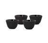 Set of 4 black cast iron cups - 12cl image number 0