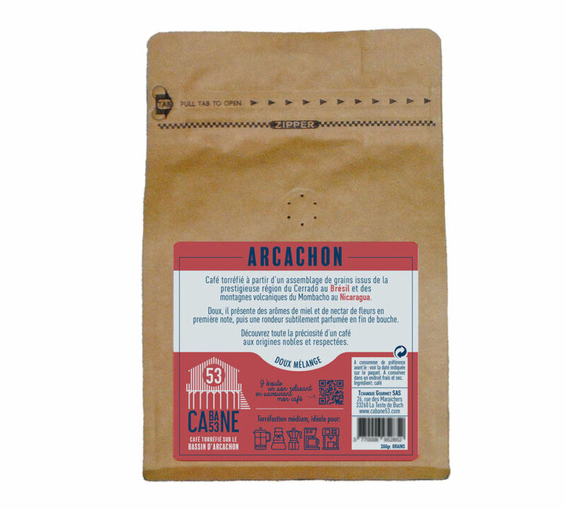 200 g - Caf&eacute; en grain - Arcachon - CABANE 53 image number 2
