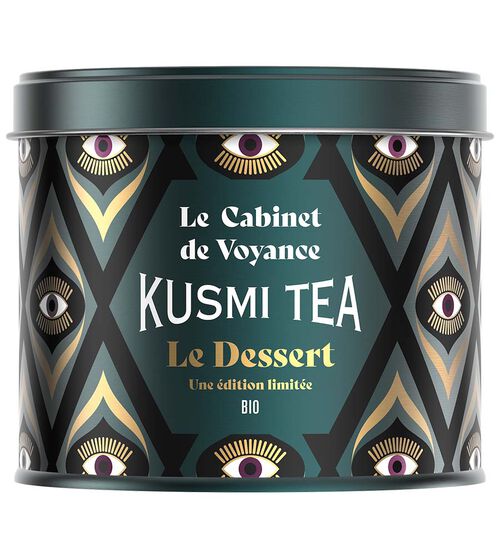 Boite Th&eacute; vert Le Dessert bio - Vrac 90 g - KUSMI TEA