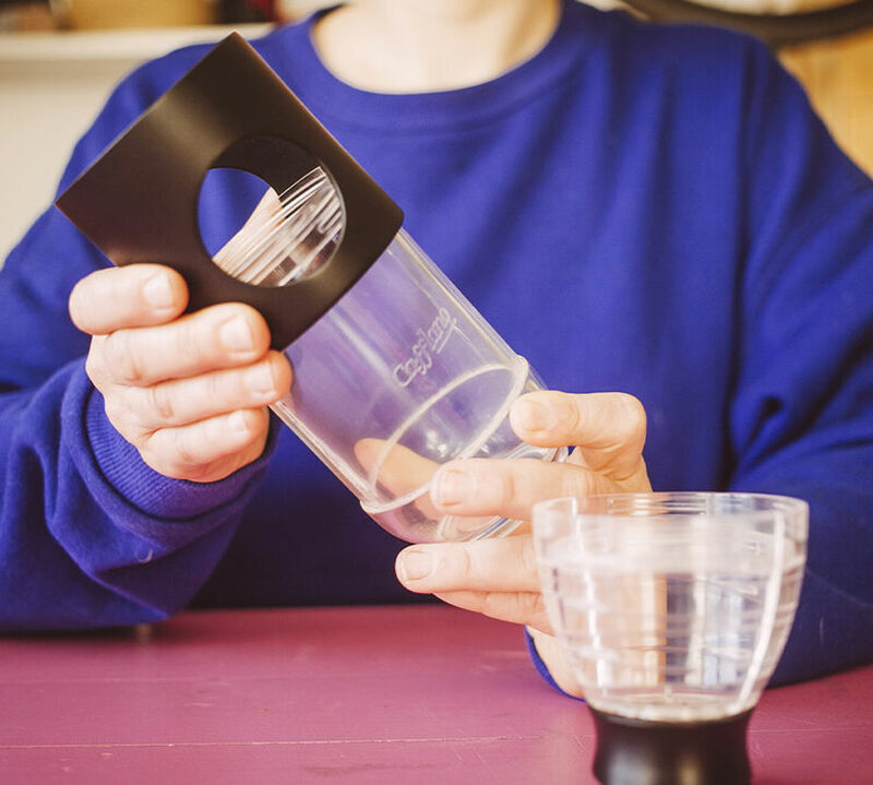 Cafflano Go-Brew portable brewing bottle in black image number 4