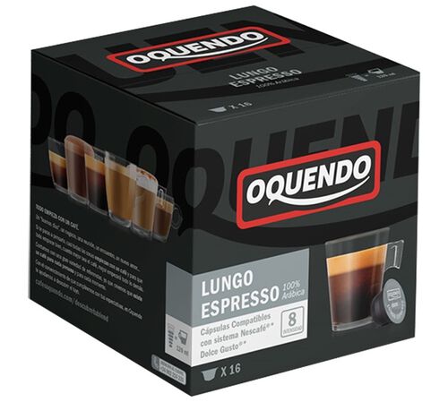 Oquendo Mepiachi Dolce Gusto pods Lungo Espresso x 16 coffee pods