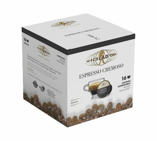 16 Nescaf&eacute;* Dolce Gusto* Compatible Pods Espresso Cremoso &ndash; MISCELA D'ORO