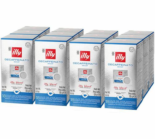Illy ESE pods Espresso Decaffeinated Coffee x 216 coffee pods