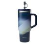 Qwetch Insulated Travel Water bottle with Straw - Aura Midnight Blue - 90 cl image number 0