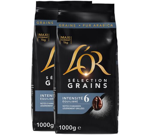 L'Or Selection Coffee Beans 100% Arabica - 2 x 1kg