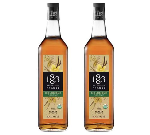 Sirop Vanille BIO - Bouteille verre - 1883 ROUTIN 2 x 1 L