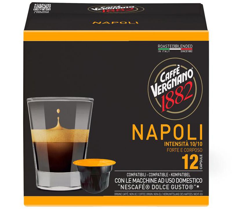 12 Nescaf&eacute;* Dolce Gusto* Compatible Pods Napoli &ndash; CAFFE VERGNANO image number 0