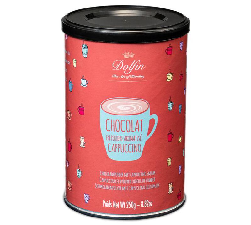 Dolfin - Cacao in polvere gusto Cappuccino 250 g - da consumarsi entro il 30/6/2026 image number 0