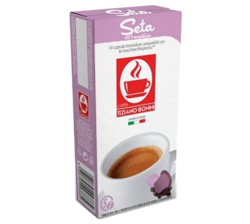 10 Nespresso* Original Compatible Capsules Seta &ndash; BONINI image number 0