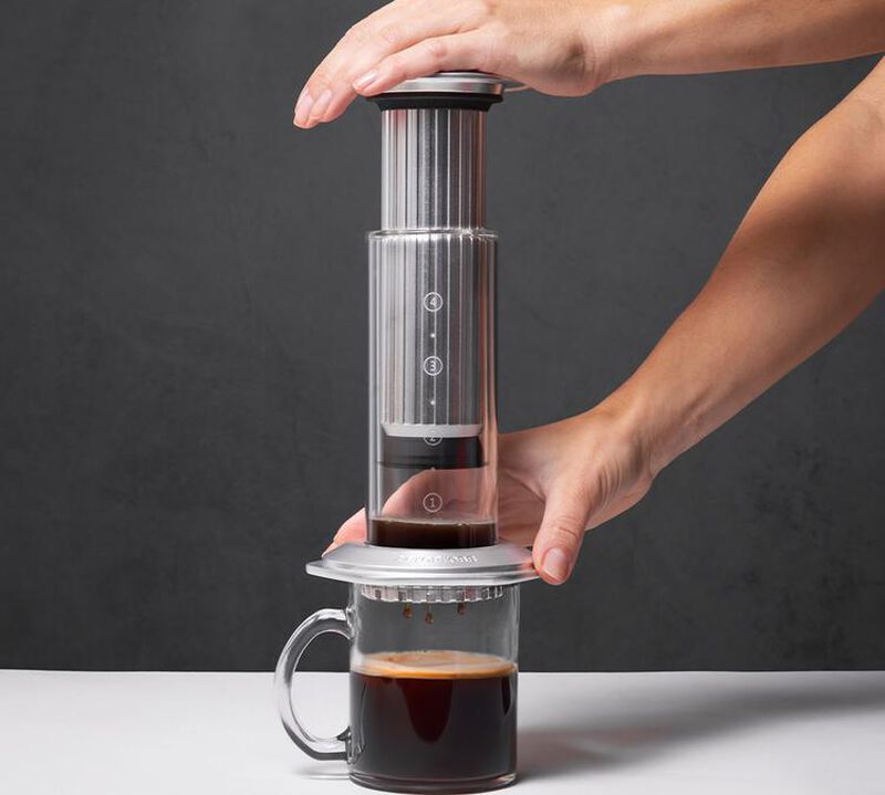 Aeropress Premium Portable Coffee Maker - Silver image number 3