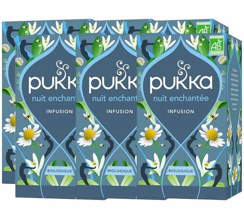Infusion Bio Nuit enchant&eacute;e - 6 x 20 sachets - PUKKA