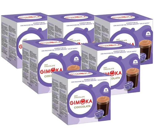 96 Nescafe* Dolce Gusto* Compatible Pods Cioccolata &ndash; GIMOKA