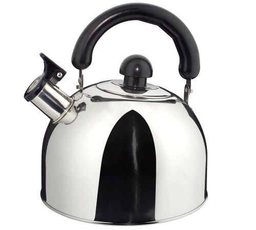 Bouilloire versante ILSA induction &agrave; sifflet en inox 2L