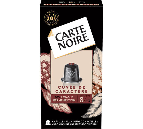 10 capsules compatibles Nespresso* Original Cuv&eacute;e de caract&egrave;re - CARTE NOIRE