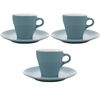 3 Tasses et sous-tasses Espresso Origami Turquoise -  9cl image number 0