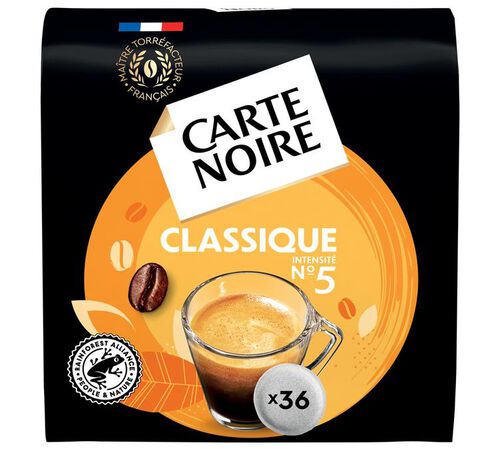 36 dosettes souples n&deg;5 Caf&eacute; Classic - CARTE NOIRE