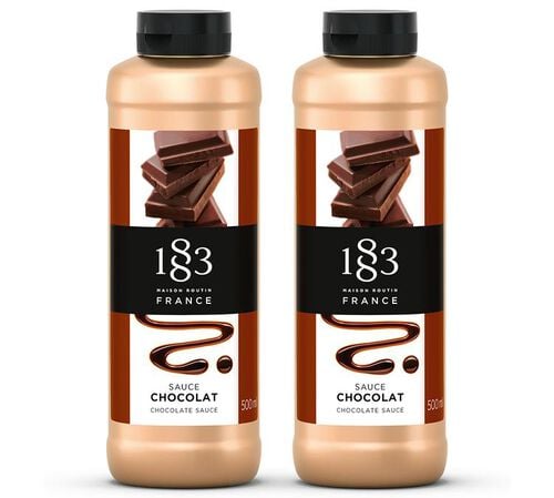 Lot de 2 Sauces Chocolat Noisette 500 ml - 1883 ROUTIN