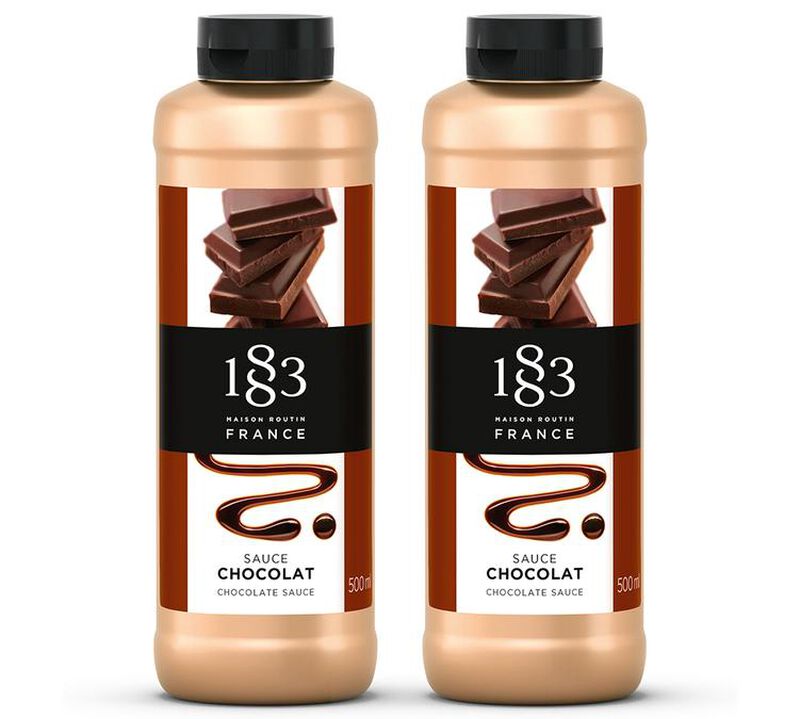 Lot de 2 Sauces Chocolat Noisette 500 ml - 1883 ROUTIN image number 0