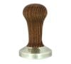 Tamper caf&eacute; MOTTA 58 mm base acier convexe et manche bois fonc&eacute; image number 0