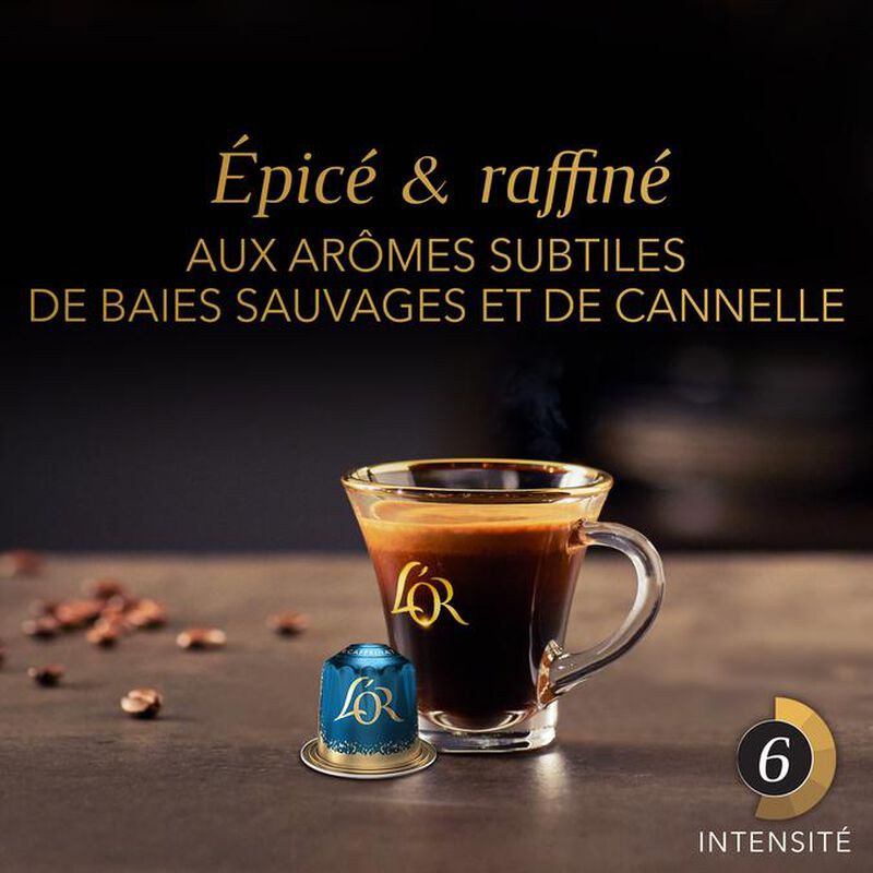 30 Nespresso* compatible capsules Original Decaffeinato - L'OR ESPRESSO image number 2