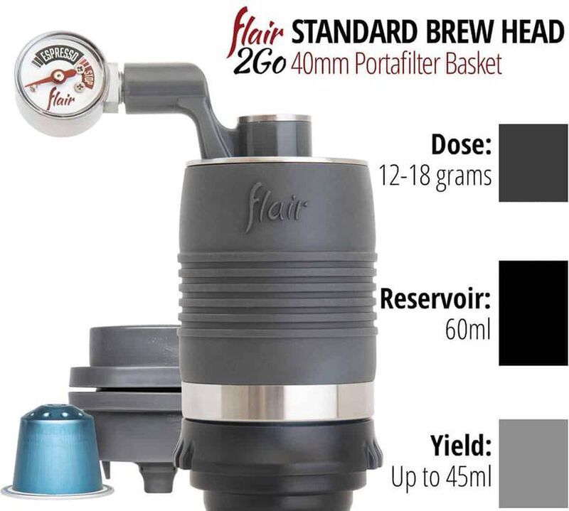 Flair 2GO Portable Lever Espresso Machine - Black image number 6