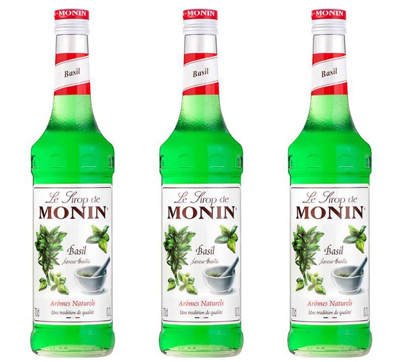 Lot de Sirops Basilic  3 x 70cl - MONIN image number 0