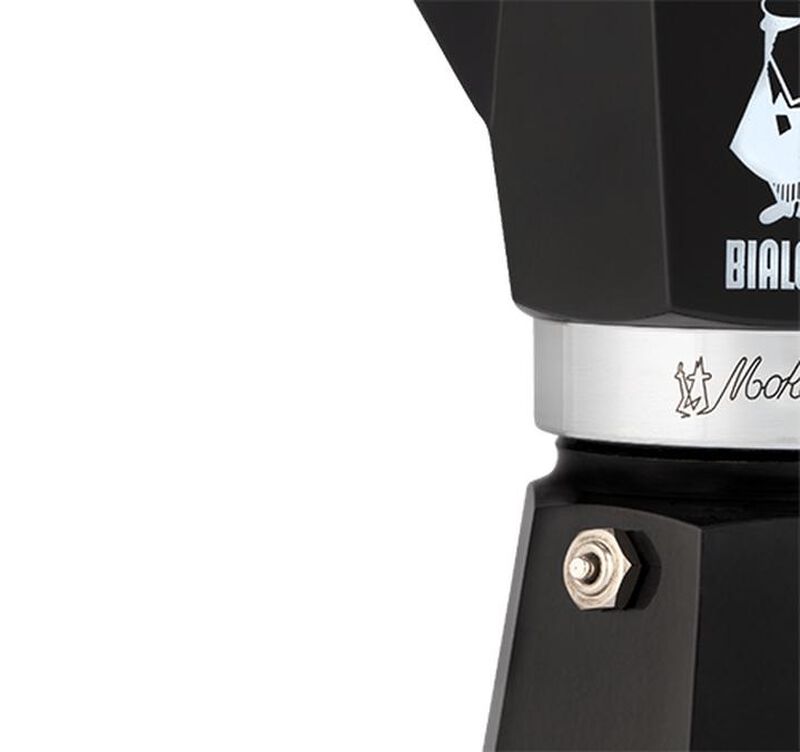 Bialetti moka pot Moka Express in black - 3 cups image number 3