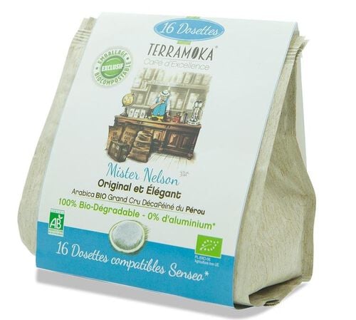 16 dosettes souples Mister Nelson Bio - TERRAMOKA