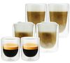 Pylano Bundle of 6 Double Wall Mila Glasses - 10cl, 25cl and 35cl image number 0
