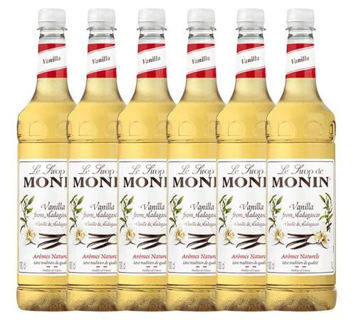 Sirop Vanille Bouteille plastique + pompe doseuse 6 x 1L - MONIN