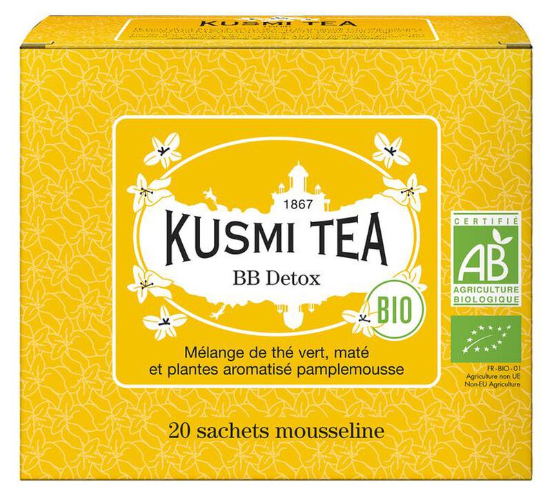 Kusmi Tea - BB Detox T&egrave; verde biologico e Mate - 20 bustine image number 0