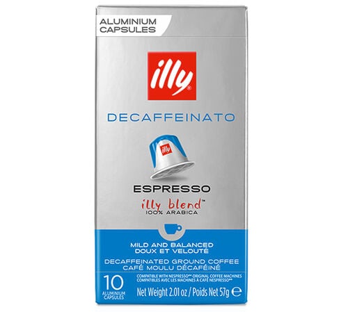 10 Nespresso* Original Compatible Capsules Classico Roast Decaf &ndash; ILLY
