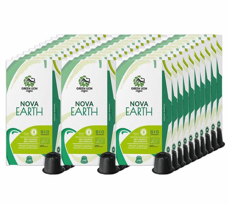 300 capsules compatibles Nespresso* Original Nova Earth Bio - GREEN LION COFFEE image number 0