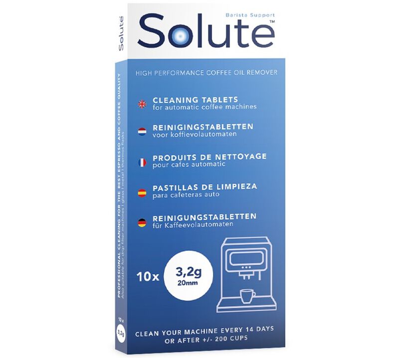 Solute Universal Cleaning Tablets for Bean to Cup Machines - 10 tablets 3.2g image number 0