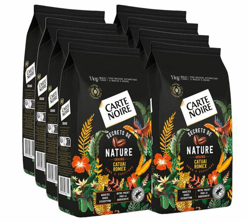 8 kg - Caf&eacute; en grain - Secret de Nature Catuai - CARTE NOIRE