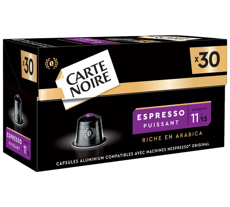 30 capsules compatibles Nespresso* Original Espresso Puissant n&deg;11 - CARTE NOIRE image number 3