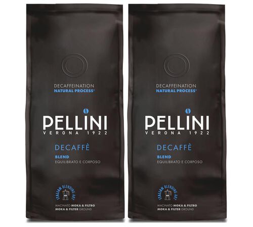 Pellini Top Ground Coffee Decaffeinato' Decaffeinated - 2 x 185g