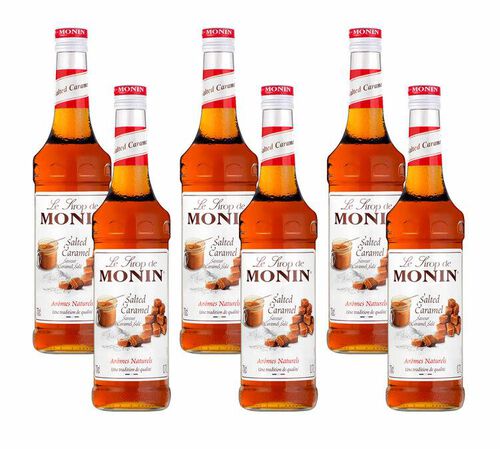 Sirop Caramel Sal&eacute; + pompe doseuse 6 x 70cl - MONIN