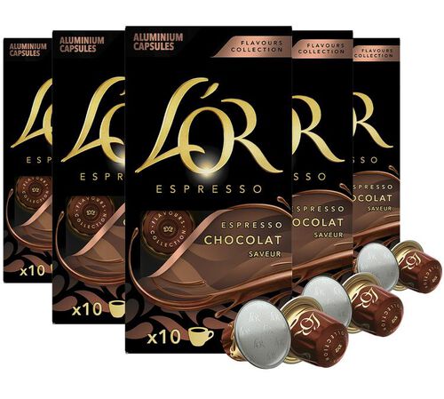 50 capsule compatibili Nespresso* Original Cioccolato &ndash; L'Or Espresso