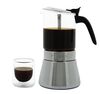 Pylano Moka Pot Kiara in Glass & Stainless Steel - 6 cups image number 3