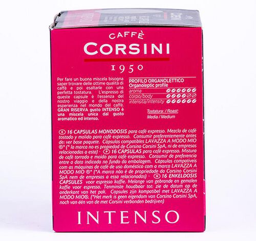 16 Capsules A Modo Mio&reg; compatibles Gran Riversa Intenso - Corsini image number 3
